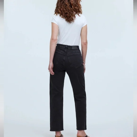 Madewell Black Straight-Leg Jeans - Picture 4 of 12